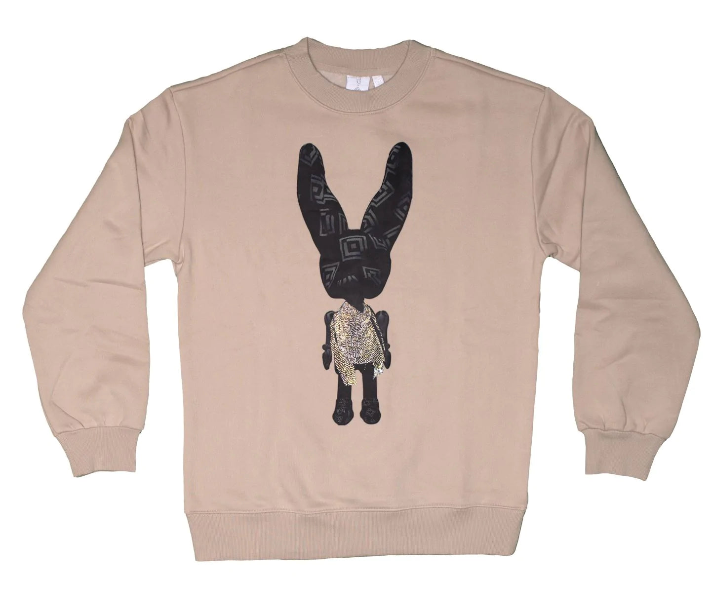 FRONT PRINT BEIGE JUMPER